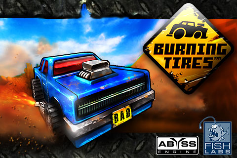 Screenshot: Burning Tires (iPhone)