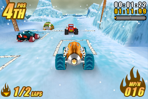 Screenshot: Burning Tires (iPhone)