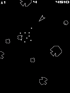 Screenshot: Asteroids