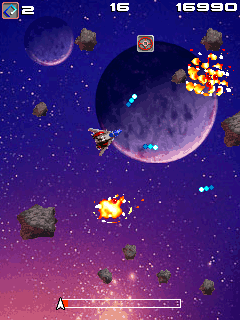 Screenshot: Asteroids