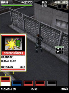 Screenshot: Metal Gear Acid Screenshot: Metal Gear Acid