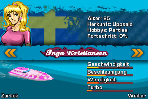 Screenshot: Powerboat Challenge (iPhone)