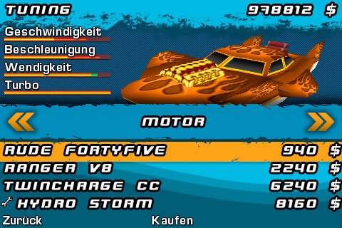 Screenshot: Powerboat Challenge (iPhone)