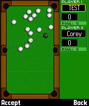 Screenshot: Real Billards